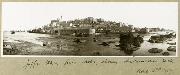 Altes Jaffa, zeigt Andromedas Felsen, 2. Dezember 1917